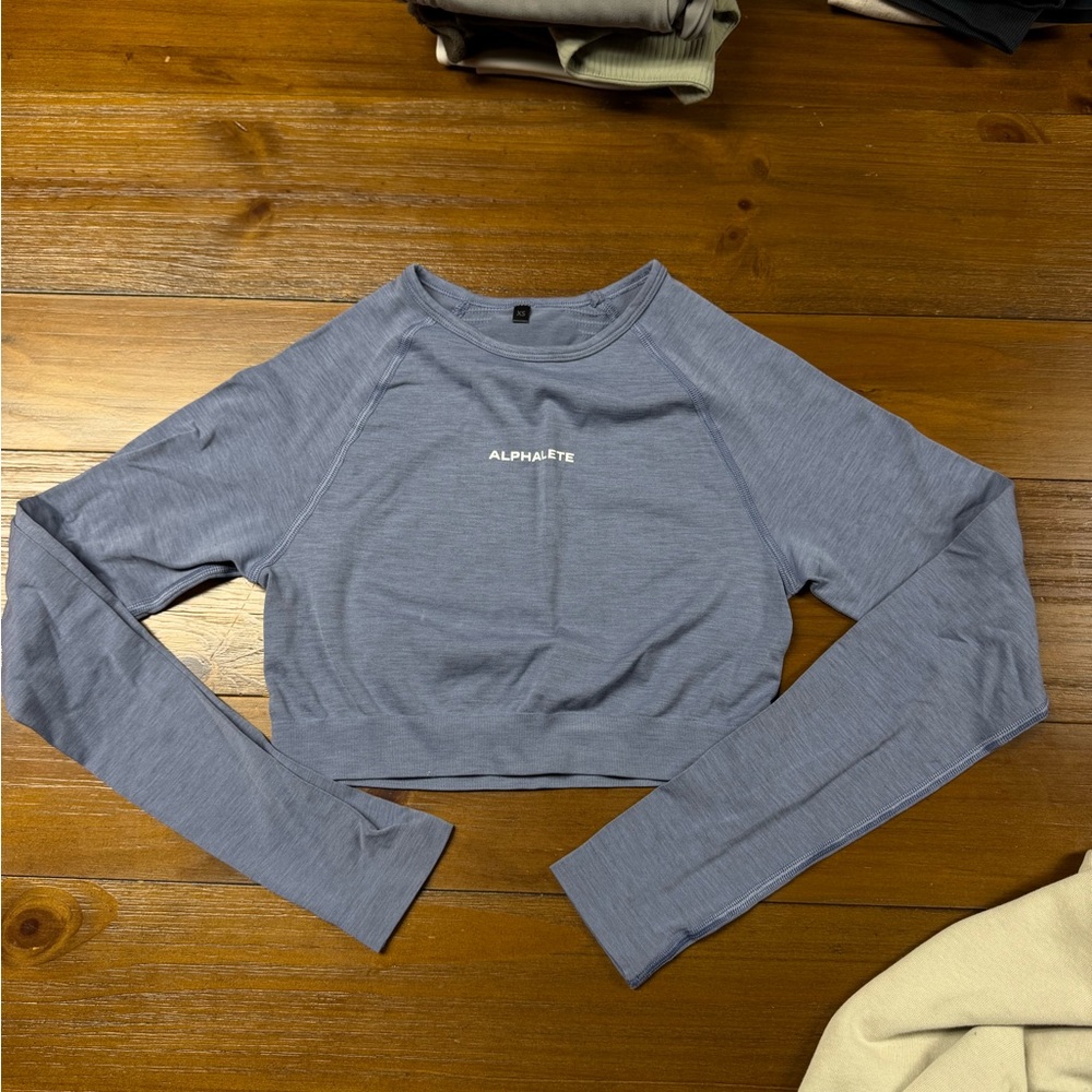 Alphalete Blue Crop Top